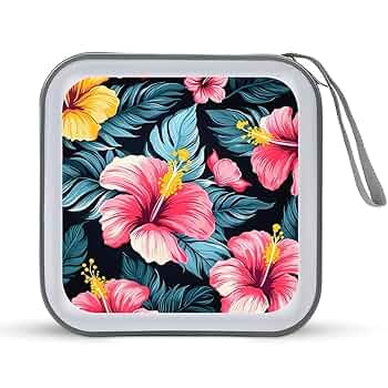Amazon.com: Pink Hawaiian Tropical Flower CD Cases 40
